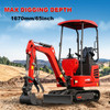 Engine 1.6 Tons Hydraulic Mini Excavator -  High Quality New Crawler Agricultural With Pilot Operation Model HY14G