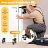2PCS Heavy-Duty Door Installation Kit â€“ Adjustable Steel Door Moving Tool with 360Â° Rotating Casters & Brakes, Hands-Free Design for Easy Single-Person Installation, Fits Various Doors