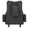 Tactical Survival Vest - Lightweight Adjustable MOLLE Vest, Durable Polyester for Camping, Hunting, Fishing, Outdoor Training & Adventure - Black