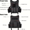 Tactical Survival Vest - Lightweight Adjustable MOLLE Vest, Durable Polyester for Camping, Hunting, Fishing, Outdoor Training & Adventure - Black
