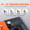 Drill Bits Sharpener, 3-20mm Drill Bits Grinder Sharpener, Lip Relief Angle & 95Â°-135Â° Point Angle Adjustable Drill Bit Re-Sharpener, Portable Sharpening Machine with 18 Collets, CBN & SDC Wheel MR-20G