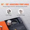Drill Bits Sharpener, MR-13A Drill Bits Grinder Sharpener 3-13mm, 95Â° to 135Â° Point Angle Adjustable Drill Bit Re-Sharpener, Portable Bits Sharpening Machine with 11 Collets, CBN Wheel for HSS MR-13A