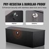 Durable Trailer Storage Box, Durable Carbon Steel Build. Secure Lock with Keys. Ideal for Pickup Trucks, RVs & Utility Trailers.