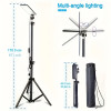 LED Camping Lantern with Tripod Stand, USB Powered 5V 2A Compact & Lightweight for Camping, BBQ, Night Fishing & Outdoor Activities | Matte Finish | Camping Accessories Black