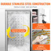 Commercial Freezer 60.42 Cu.ft, Reach In 82.5" W Upright Freezer 3 Doors, Auto-Defrost Stainless Steel Reach-in Freezer with 12 Adjustable Shelves, -13 to 5℉ Temp Control, LED Lighting, 4 Wheels