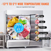 Commercial Freezer 60.42 Cu.ft, Reach In 82.5" W Upright Freezer 3 Doors, Auto-Defrost Stainless Steel Reach-in Freezer with 12 Adjustable Shelves, -13 to 5a Temp Control, LED Lighting, 4 Wheels