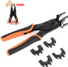 Push to Connect Removal Tool Disconnect Tongs Tool for 1/2â€, 3/4â€, 1â€ Push in Fittings Plumbing Tools for Removal PEX PVC Copper Pipe