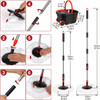 Mop Bucket with Wringer Set, Plus Size 360Â° Mop Bucket Floor Cleaning System with 3 Microfiber Replacement Mop Head Refills, 61" Adjustable Stainless Steel Handle, 2X Wheel for Home Cleaning