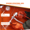 25 Gallon Portable Benchtop Sandblasting Cabinet, 40-120 PSI, Heavy-Duty Steel, Blasting Gun & 4 Ceramic Nozzles