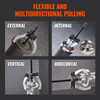 3 and 7 Puller Kit 3 Jaw Gear Bearing Flywheel Pulley Removal Tool Vertically and Horizontally External and Internal