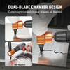 360-Degree Double Head  Sheet Metal Nibbler Cutter | Ideal for Straight, Curve, and Circle Cutting with Extra Punch and Die, Includes Cutting Hole Accessory and Step Drill Bit