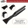 AUTO IST, 3 Pack Hand Seamers, Metal Bending Pliers Sheet Metal Tools Sewing Pliers With Non-Slip Grip Manual Edge Sealer, 60 Mm/ 2.4 Inch Multifunctional Curved Jaw Sheet Metal Bender Tool