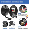 Pressure Washer Hose Reel 100ftx3/8â€/130ftx1/4â€, 4000PSI Heavy Duty Power Washer Hose Reel with M22-14 Fitting, Hand Crank Metal Reel with Wall/Trailer/Van Mount, Manual Hose Reel for Water