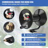 Pressure Washer Hose Reel 100ftx3/8â€/130ftx1/4â€, 4000PSI Heavy Duty Power Washer Hose Reel with M22-14 Fitting, Hand Crank Metal Reel with Wall/Trailer/Van Mount, Manual Hose Reel for Water