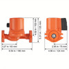 UPS15-58FC Hot Water Recirculating Pump, 110V, 82W, 17 GPM 20ft 1" NPT Flange 3-Speed, Quiet For Home Water Heater