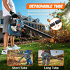 26.5 cc 4-Cycle Handheld Gas Powered Leaf Blower for Lawn Care Clean Up, Up to 410 CFM and 125 MPH, Light Weight, Dual Grip Handle