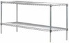 Shelving Storage | 2 Tier Starter Shelving Unit 24" Deep x 48" Wide x 36" High - 800 lb Weight Capacity per Shelf, Adjustable Wire Shelving, Tool-Free Assembly |Chrome Shelving