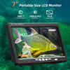 Underwater Fishing Camera 7 inch LCD Monitor Fish Finder Waterproof 1000TVL Fishing Camera 12pcs Infrared Lights for Lake, Boat, Ice Fishing