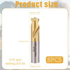 5pcs Spot Weld Drill Bit, 5/16in/8mm High Speed Steel Spot Weld Cutter Titanium Coated