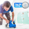 Toe Kick Saw EKS85, 3-3/8 in. Blades, 2 Alloy Blade for Woods, 1 Diamond Blade for Tiles and Stones, Flush Cutting, Special Circular Saw for Removing Subfloor or Tiles