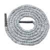 Battle Rope, 1.5 Inch Diameter 30Ft Length Polyester Exercise Rope, Battle Exercise Equipment with Protect Sleeve & Anchor, Heavy Weighted Rope for Home Gym Workout Core Strength Training, Gray