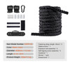 Battle Rope, 1.5 Inch Diameter 30Ft Length Polyester Exercise Rope, Battle Exercise Equipment with Protective Sleeve & Anchor, Heavy Weighted Rope for Home Gym Workout Core Strength Training