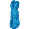 10.5 mm Static Climbing Rope, 9.7M(32ft) Outdoor Rock Climbing Rope 25KN Breaking Tension, Fiber Rope with Steel Snap Hooks for Escape, Rappelling, Fire Rescue, Blue