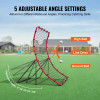 Baseball And Softball Rebounder Net, 4 x 5.5 ft PitchBack Baseball Pitching Nest, Pitch Return Trainer Rebound Net with Pitching Target, All Angle Fielding Rebound Net for Grounders Pop Flies