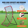 Baseball And Softball Rebounder Net, 4 x 5.5 ft PitchBack Baseball Pitching Nest, Pitch Return Trainer Rebound Net with Pitching Target, All Angle Fielding Rebound Net for Grounders Pop Flies