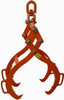 28" Log Lifting Tongs Log Lifting Tongs 4 Claw Timber Heavy Duty Solid Steel,Swivel Dragging Steel Tongs Log Lifting