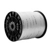 Polyester Pull Tape, 5/8" x 630' Mule Tape Flat Rope, 2200 lbf Tensile Capacity, Printed Webbing Cable Pulling Tape for Packaging, Gardening, Commercial Electrical, Conduit Work, White