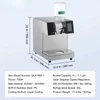 Commercial Snowflake Ice Machine - 529 lbs/24h Output, Stainless Steel Ice Shaver, Electric Snow Cone Maker with Liquid Cooling System, Touch Control Panel