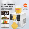 Commercial Snowflake Ice Machine – 276 lbs/24h Output, Stainless Steel Ice Shaver, Electric Snow Cone Maker with Air‑Cooling System, Touch Control Panel