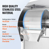Commercial Snowflake Ice Machine - 276 lbs/24h Output, Stainless Steel Ice Shaver, Electric Snow Cone Maker with Air-Cooling System, Touch Control Panel