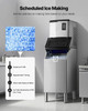 Commercial Ice Maker Machine – 800 lbs/24h Output with 300 lbs Storage Bin, Auto Self‑Cleaning, Touchscreen Control