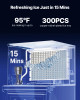 Commercial Ice Maker Machine - Head Only, 1000 lbs/24h Output, Self-Cleaning, Adjustable Thickness, Scheduled Ice-Making, Touchscreen Control