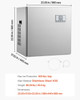 Commercial Ice Maker Machine - Head Only, 400 lbs/24h Output, Self-Cleaning, Adjustable Thickness, Scheduled Ice-Making, Touchscreen Control