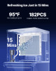 Commercial Ice Maker Machine - Head Only, 550 lbs/24h Output, Self-Cleaning, Adjustable Thickness, Scheduled Ice-Making, Touchscreen Control