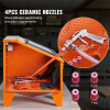 40 Gallon Portable Benchtop Sandblasting Cabinet, 40-120 PSI, Heavy-Duty Steel, Blasting Gun & 4 Ceramic Nozzles