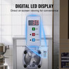 Commercial Ice Cream Machine, 18 L/H Yield, 1780W Single Flavor, 6L Stainless Cylinder, LED Display, Auto Clean & Pre-Cooling, Equipped with Wheels