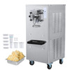 Commercial Ice Cream Machine, 20-25 L/H Yield, 2400W Single Flavor Hard Serve Maker, 8L Stainless Cylinder, Digital Display with Auto Clean & Adjustable Hardness