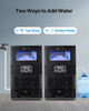 90 lbs/24H Commercial Ice Maker, 12 lbs Storage, 32 Cubes per Cycle, Stainless Steel Freestanding & Countertop, LED Display & Self-Cleaning