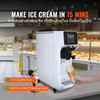 Commercial Ice Cream Machine, 10.6 Qt/H Yield, 1000W Single Flavor Countertop Soft Serve Maker, 4L Hopper, 1.6L Cylinder, LCD Panel with Auto Clean & Pre-Cooling