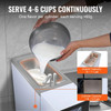 Commercial Ice Cream Machine, 10.6 Qt/H Yield, 1000W Single Flavor Countertop Soft Serve Maker, 4L Hopper, 1.6L Cylinder, LCD Panel with Auto Clean & Pre‑Cooling