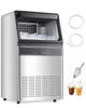 160 lbs/24H Commercial Ice Maker, 33 lbs Storage, 55 Cubes per Cycle, LED Display & Auto Self-Cleaning