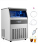 160 lbs/24H Commercial Ice Maker, 66 lbs Storage, 80 Cubes per Cycle, LED Display & Auto Self‑Cleaning