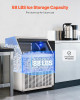 440 lbs/24H Commercial Ice Maker, 88 lbs Storage, 160 Cubes per Cycle, LED Display & Auto Self-Cleaning