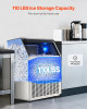 440 lbs/24H Commercial Ice Maker, 130 lbs Storage, 160 Cubes per Cycle, LED Display & Auto Self-Cleaning