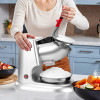 220 lbs/h Commercial Ice Crusher, 300W Electric Snow Cone Machine, 2000 RPM, 4 Blades, Stainless Steel with Bowl & Cover