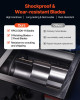 7.5HP/5.5KW Plastic Shredder Crusher, 200-300 kg/h Capacity, 11 SKD-11 Blades, 8mm Mesh, 220V 3-Phase Recycling Machine
